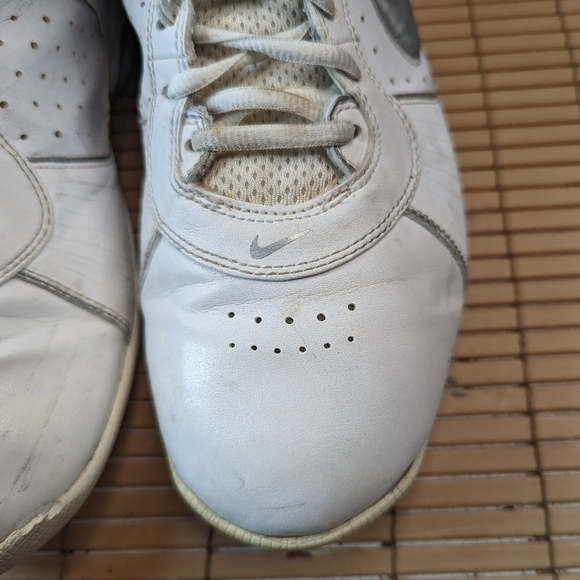 Nike Air Max Full Court Mens Basketball Shoes White/Metallic Silver 417792-103 S - Picture 8 of 9